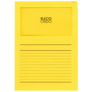 Sichtmappen Ordo classico gelb 120g 100 Stück Sichtfenster und Linien ELCO 29489.72 (7610425980806)