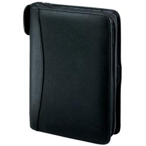 Terminplaner Kompakt A6, Softfolie geprägt schwarz Reißverschluss BSB 02-0409 (4000867308772)