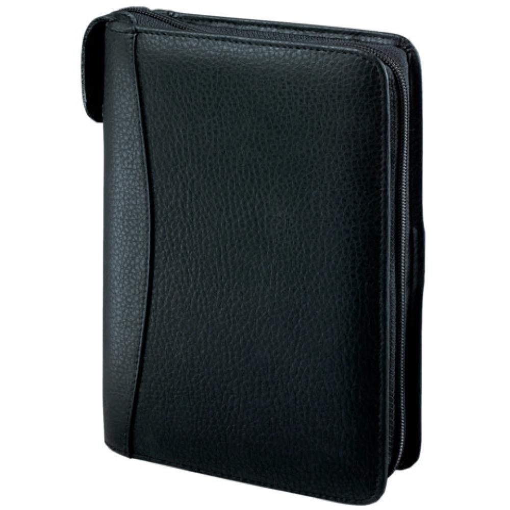 Terminplaner Kompakt A6, Softfolie geprägt schwarz Reißverschluss BSB 02-0409 (4000867308772)