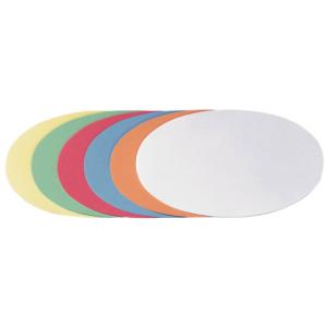 selbstklebende Moderationskarte Oval 190x110 mm sortiert 300 Stück FRANKEN UMZS111999 (4016946189408)