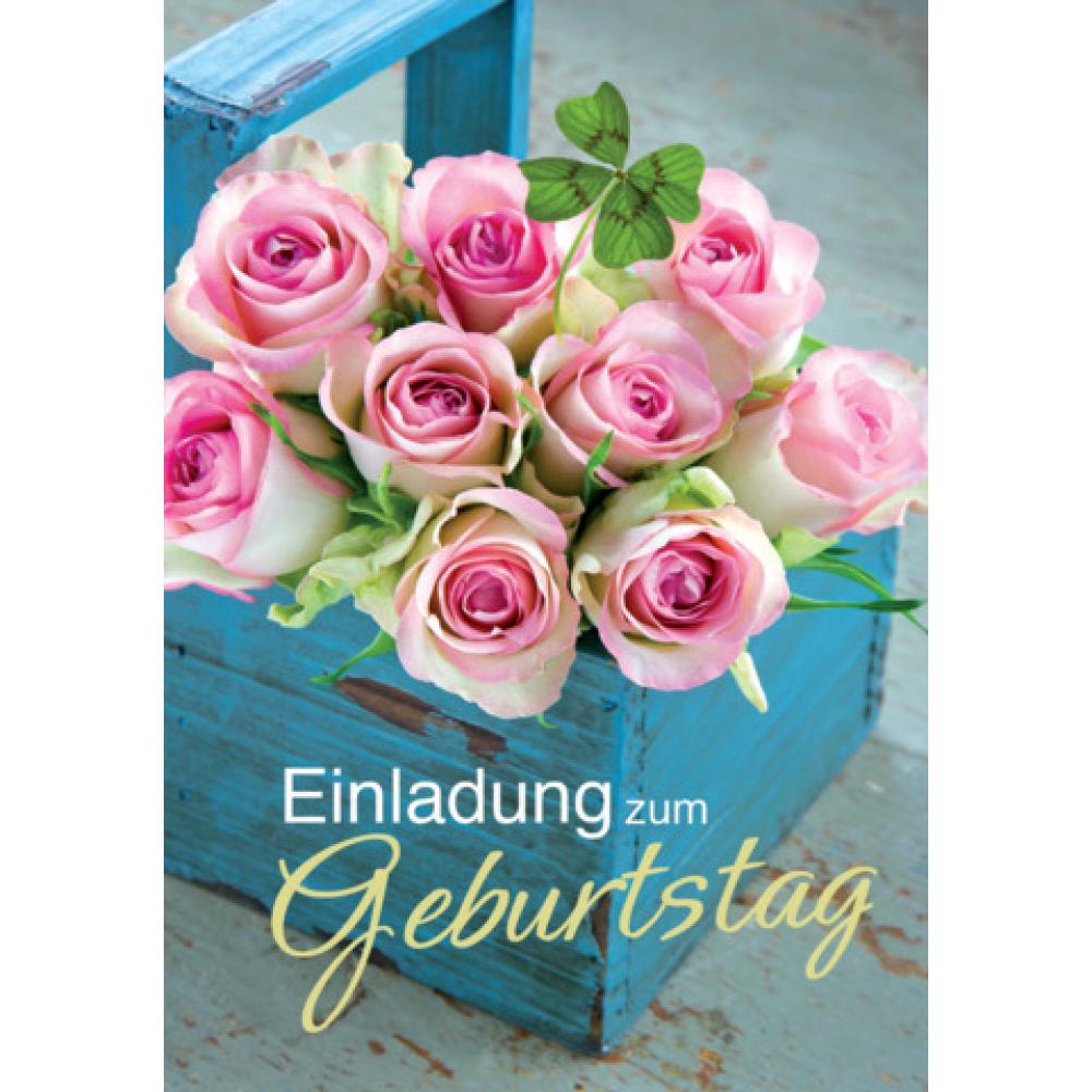 Einladung zum Geburtstag mit Text Pack mit 5 Stück inkl. Umschlag KOMMA³ 51-005 (4057319510054)