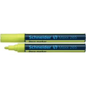 Windowmarker Deco-Marker Maxx 265, 2-3 mm gelb SCHNEIDER 126505 (4004675007353)