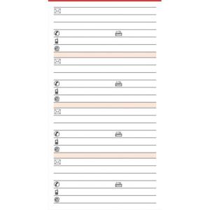 Ersatzeinlage Pocket A7, Adresseinlagen 50 Blatt BSB 02-0074 (4000867011252)