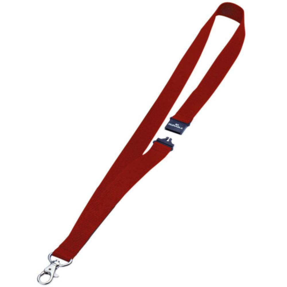Textilband 20 mm mit Sicherheitsverschluss 44 cm rot DURABLE 8137 03 (4005546800103)