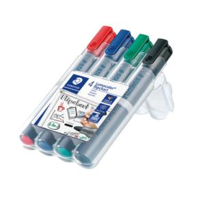 Lumocolor 356 flipchart marker Rundspitze 4 Farben sortiert STAEDTLER 356 WP4 (4007817356142)