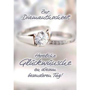 Diamantene Hochzeitskarte inkl. Umschlag KOMMA³ 01-236 (9004546471189)