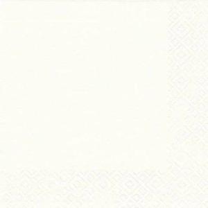 Serviette Zelltuch 33x33 cm uni weiß Braun+ Company 1012-0001 (4014995427403)