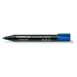 STAEDTLER Lumocolor Marker permanent Rundspitze blau
