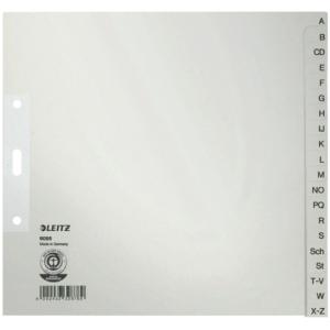 6095 Register A Z für Hängeordner Papier A4 halbe Höhe 20 Blatt grau Leitz 6095-00-85 (4002432328789)