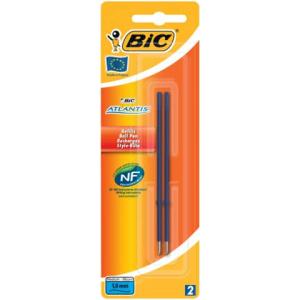 Kugelschreibermine IS1197, dokumentenecht 0,4 mm blau Blister a 2 Stück BIC 893677 (3086123259430)