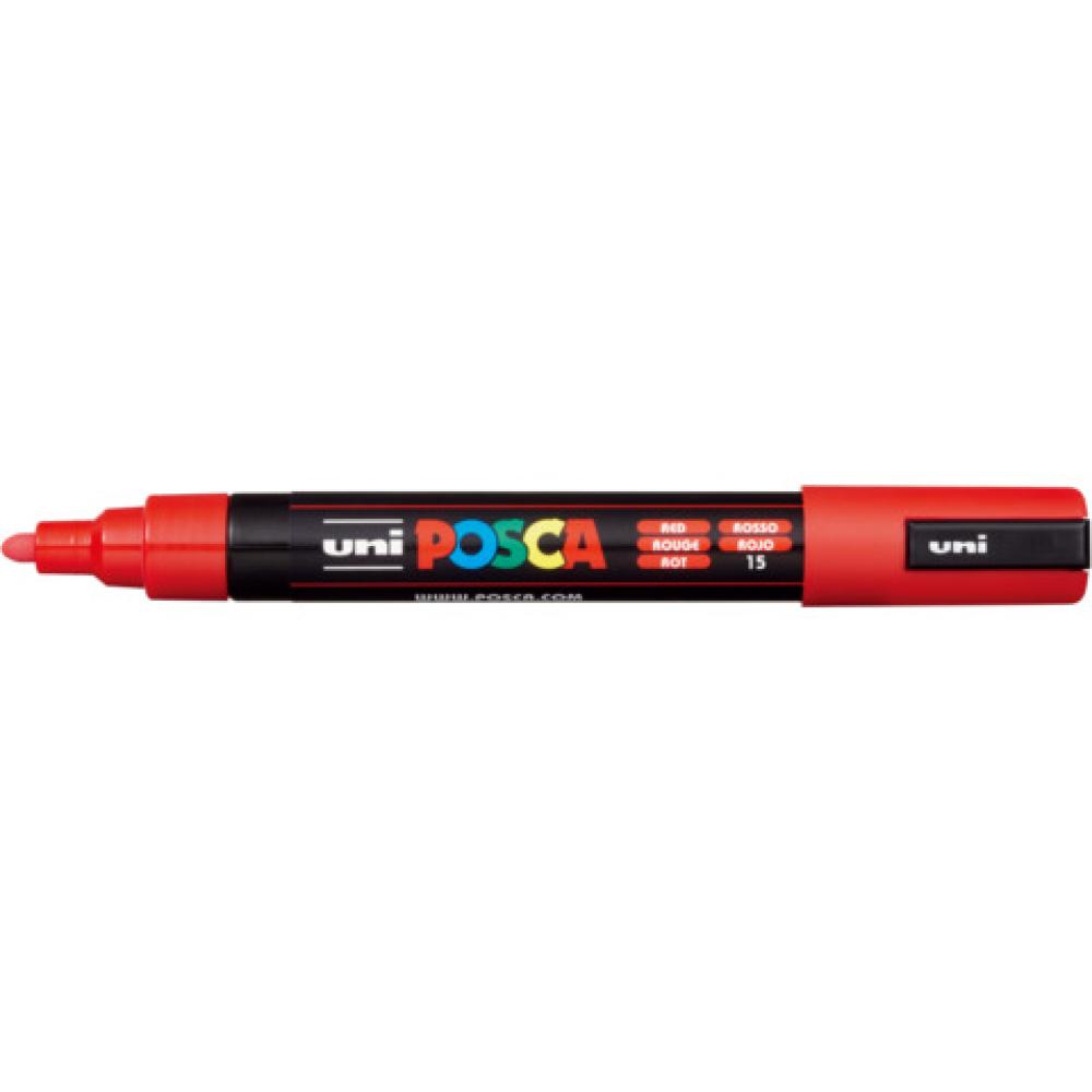 Uni-ball Posca Pc-5m Acrylstift Rot 1,8 - 2,5 Mm, 1 St. 182521 (4902778916131)