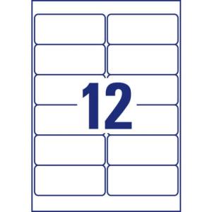 Adress-Etiketten 99,1x42,3 mm weiß 300 Etiketten 25 Blatt permanent für DIN lang Kuverts AVERY ZWECKFORM J8177-25 (40041