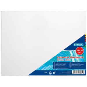 Keilrahmen bespannt 24x30 cm weiß STYLEX 28631 (4044186286311)
