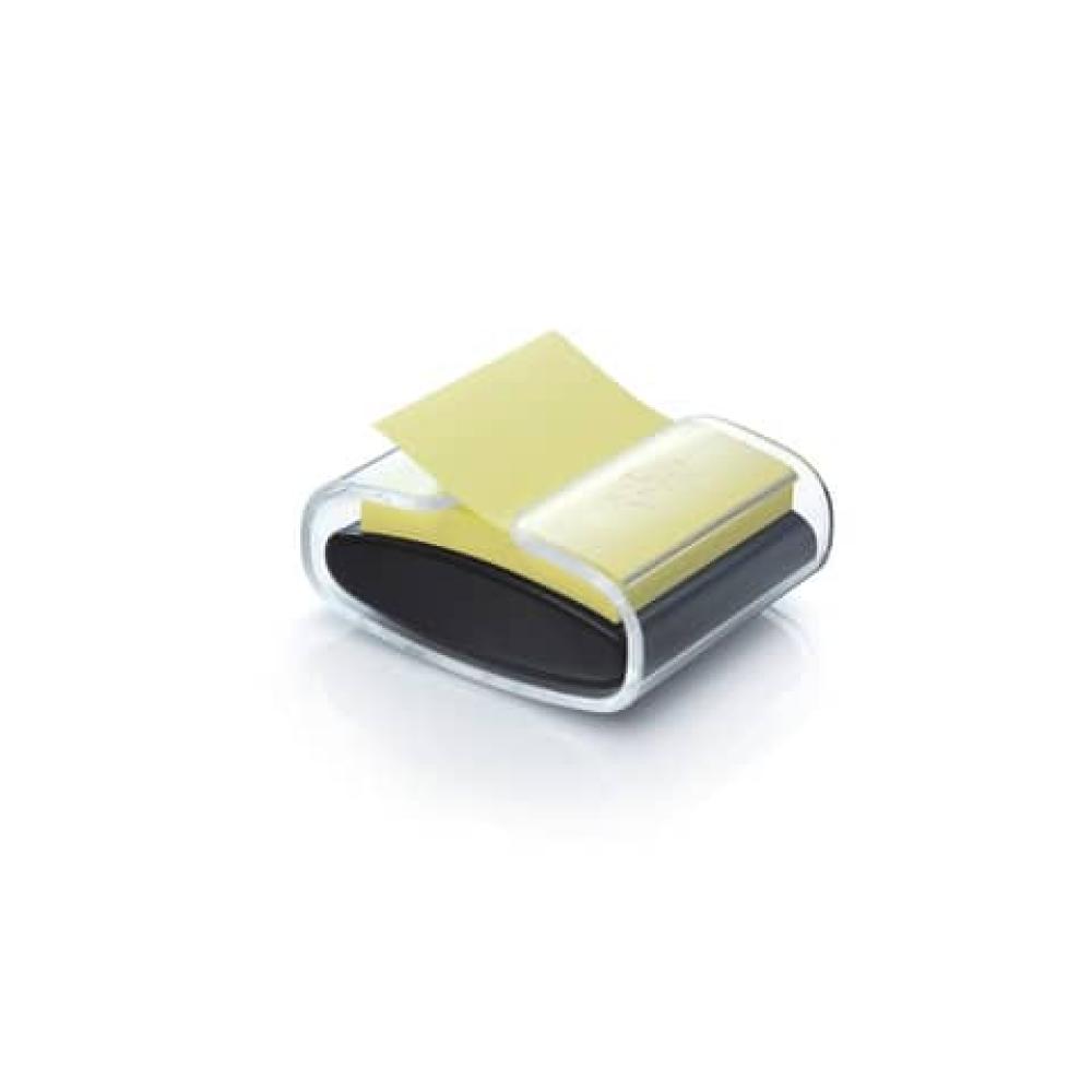 Haftnotizspender für Z-Notes schwarz transparent gefüllt POST-IT PRO-B1Y (4891203054381)