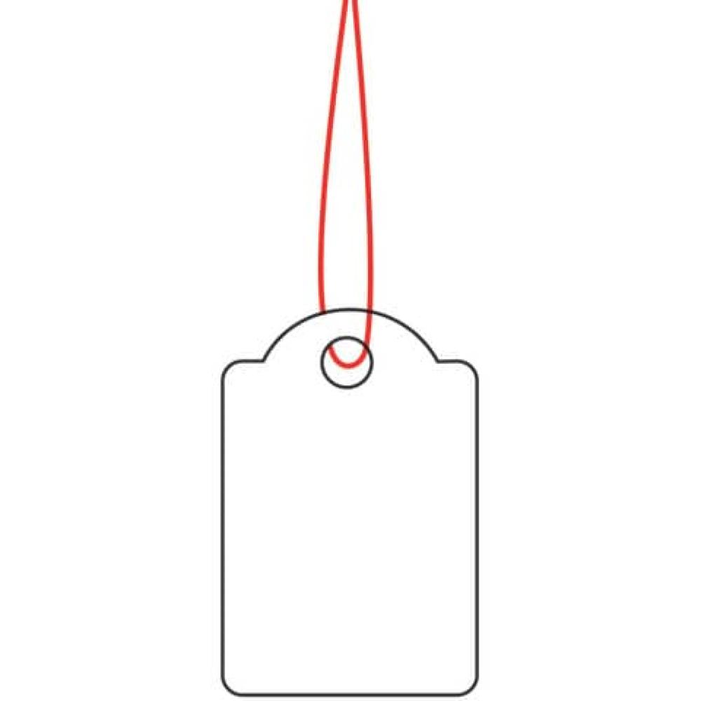 Hängeetiketten 15x24 mm mit rotem Faden 1000 Stück HERMA 6902 (4008705069021)