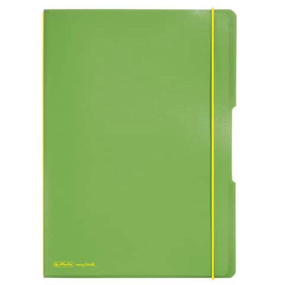 Notizheft flex A4, PP 2x 40 Blatt liniert kariert hellgrün HERLITZ 300003352 (4008110491394)
