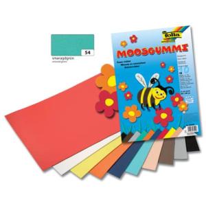 Moosgummi 29x40 cm smaragdgrün FOLIA 23554 ()