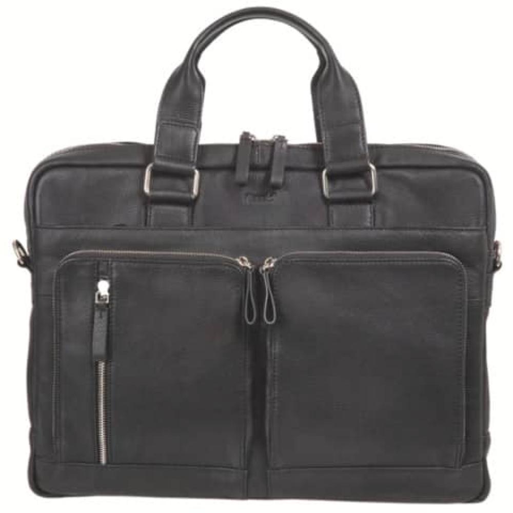 Aktentasche CAMPO Leder schwarz ALASSIO 47032 (4021068470327)