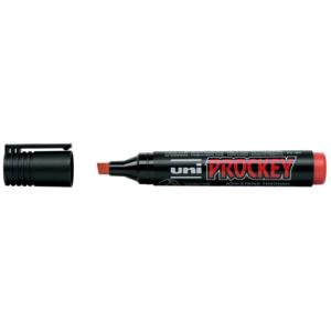 Flipchartmarker UNI Prockey PM-126 wasserfest rot 3-6mm Keilspitze FABER CASTELL 159021 (4902778917213)