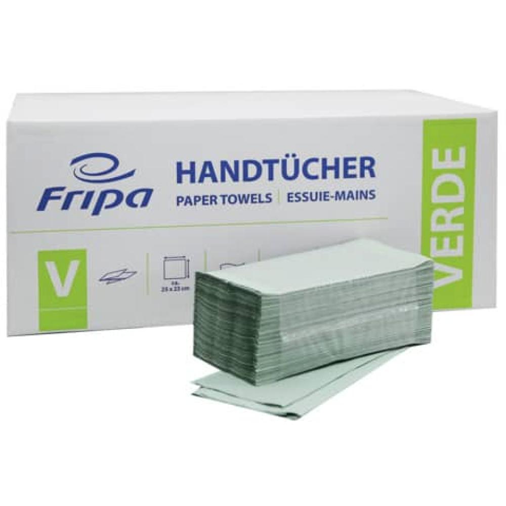 Handtücher Verde Zick-Zack-Falzung 1-lagig grün 20x250 Blatt FRIPA 4021101 (4000883643581)