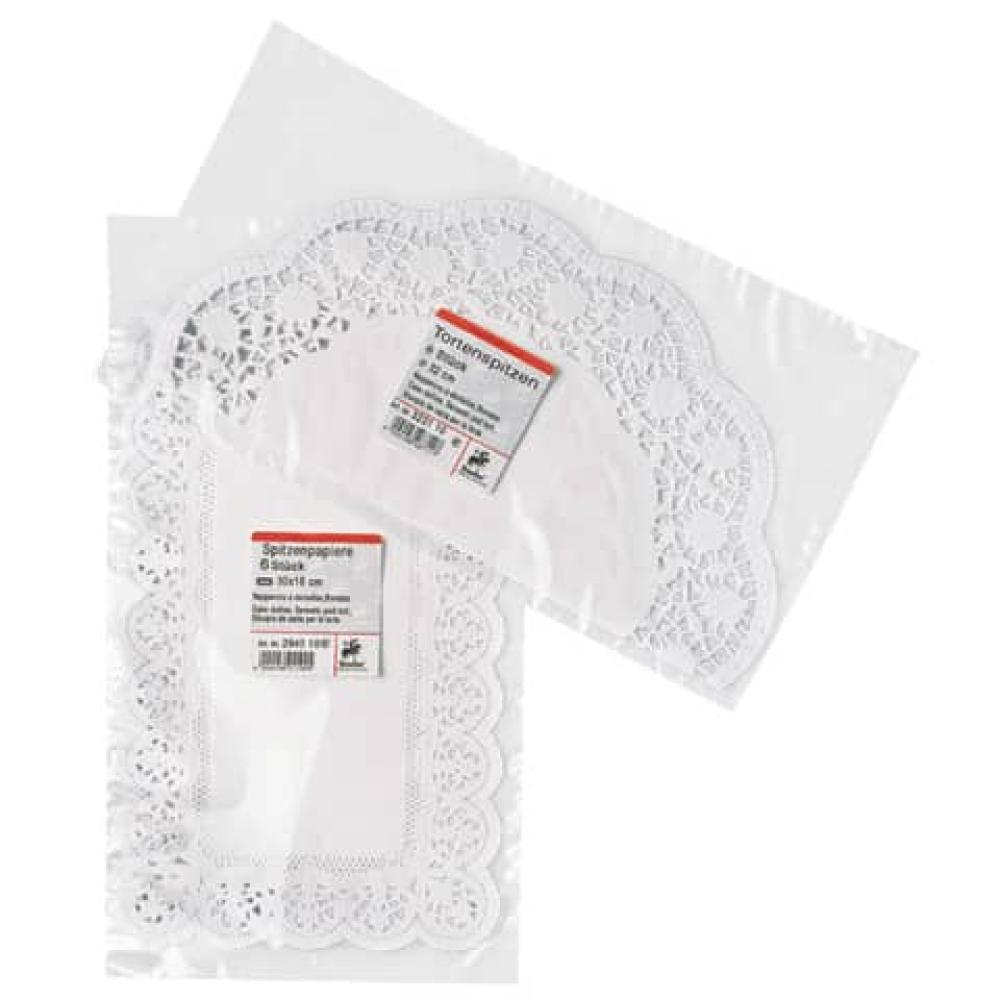 Tortenspitzen  9 cm 24 Stück weiß DEMMLER 921102410 (4004158206907)