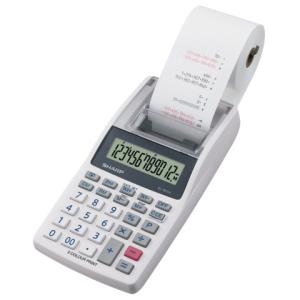 Tischrechner EL-1611V 12-stellig druckend 96x40x191 mm weiß Sharp SH-EL1611V (4974019026121)
