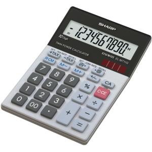 Tischrechner EL-M711G Batterie Solar 100x151,5x33 mm schwarz weiß Sharp SH-ELM711GGY (4974019026060)