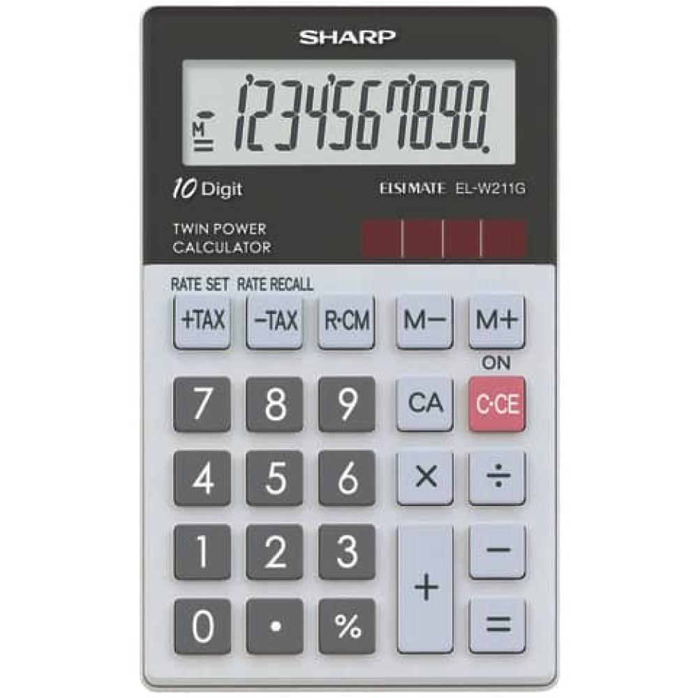 Taschenrechner ELW211G Sharp SH-ELW211G-GY (4974019026039)