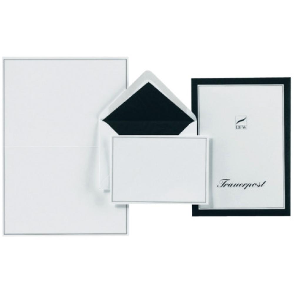 Briefpapiermappe Trauerpost 5 Kuverts 5 Briefbögen A4 400506 (4016182540506)