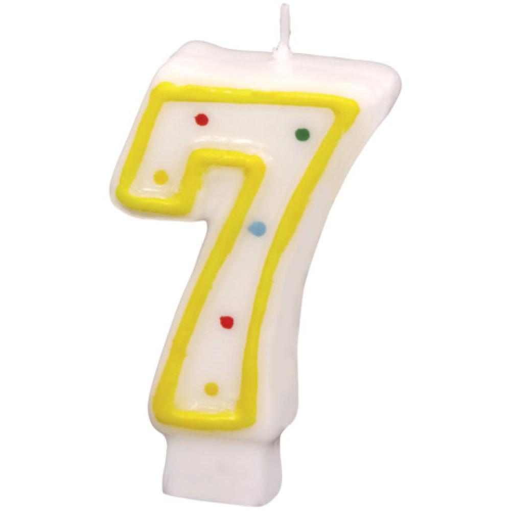 Geburtstagskerze Zahl 7 RIETHMÜLLER 550287 (4009775121749)