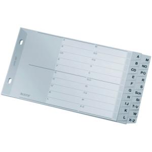 1267 Register A Z PP A5 quer 2 Abläufe 20 Blatt grau Leitz 1267-00-00 (4002432301676)