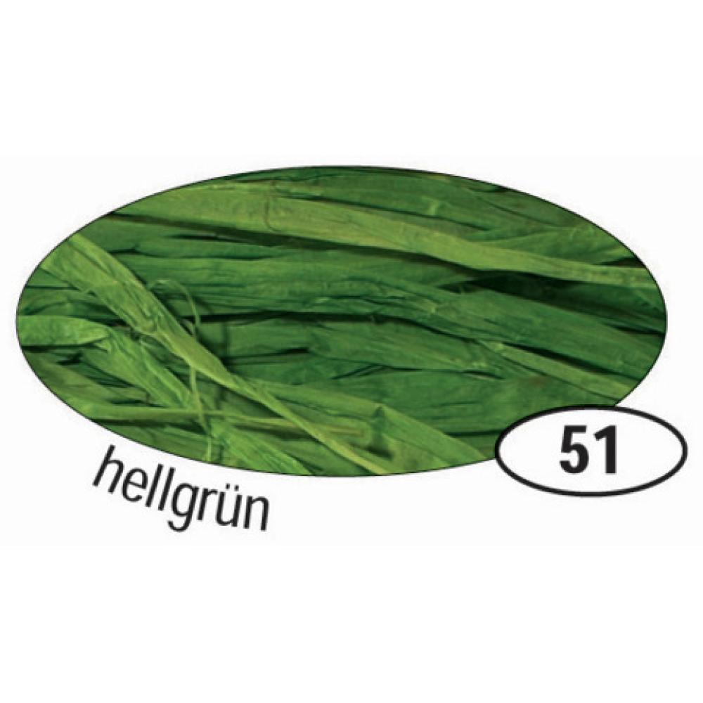 Naturbast Raffia matt hellgrün 50 g FOLIA 9051 (4001868090512)