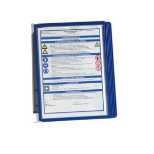 Sichttafelsystem VARIO WALL 5 Wandset 5 Sichttafeln A4, dunkelblau DURABLE 5551 07 (4005546506494)
