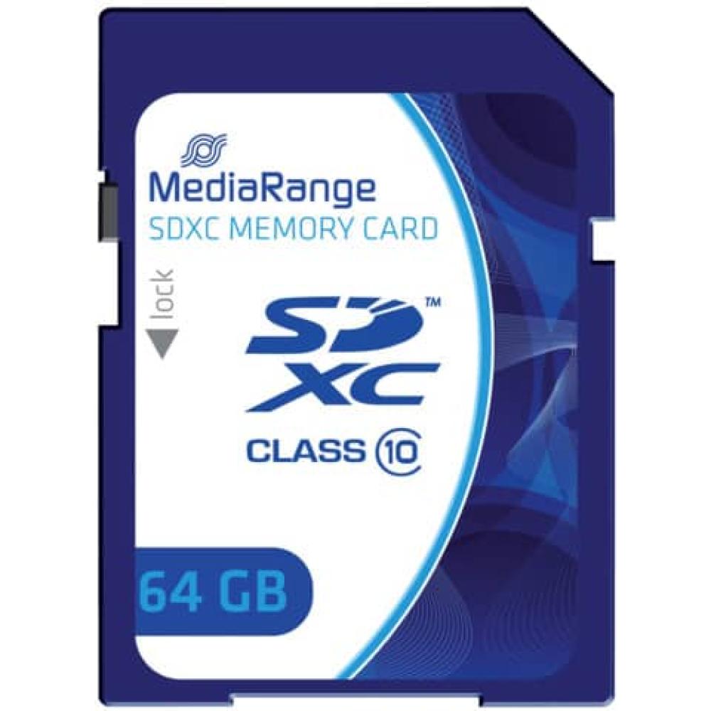 SDXC Speicherkarte Klasse 10, 64GB MEDIARANGE MR965 (4260283116874)