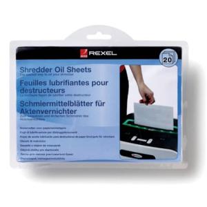 Ölblätter für Aktenvernichter A5, 20 Stück REXEL 2101949 (5028252248037)
