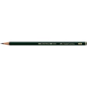 FABER-CASTELL Bleistift Castell 9000 3B dunkelgrün