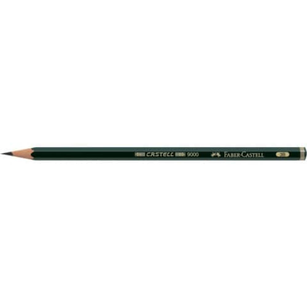 Bleistift CASTELL 9000 3B dunkelgrün FABER CASTELL 119003 (4005401190035)