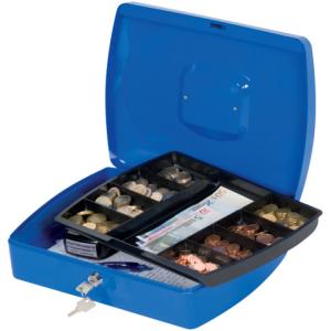 Geldkassette 325x235x85mm blau Q-CONNECT KF02625 (5705831026254)