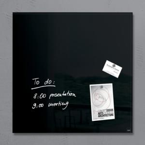 Glas-Magnetboard Artverum schwarz 48x48 cm SIGEL GL110 (4004360887741)