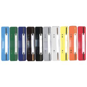 Heftstreifen Kunststoff kurz Deckleiste aus Kunststoff sortiert 250 Stück (10 Bündel mit 25 Stück) Q-CONNECT 2102502011 