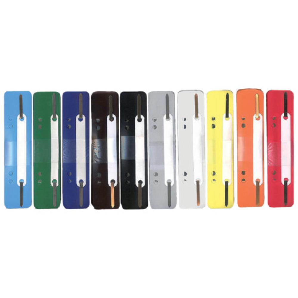 Heftstreifen Kunststoff kurz Deckleiste aus Kunststoff sortiert 250 Stück (10 Bündel mit 25 Stück) Q-CONNECT 2102502011 