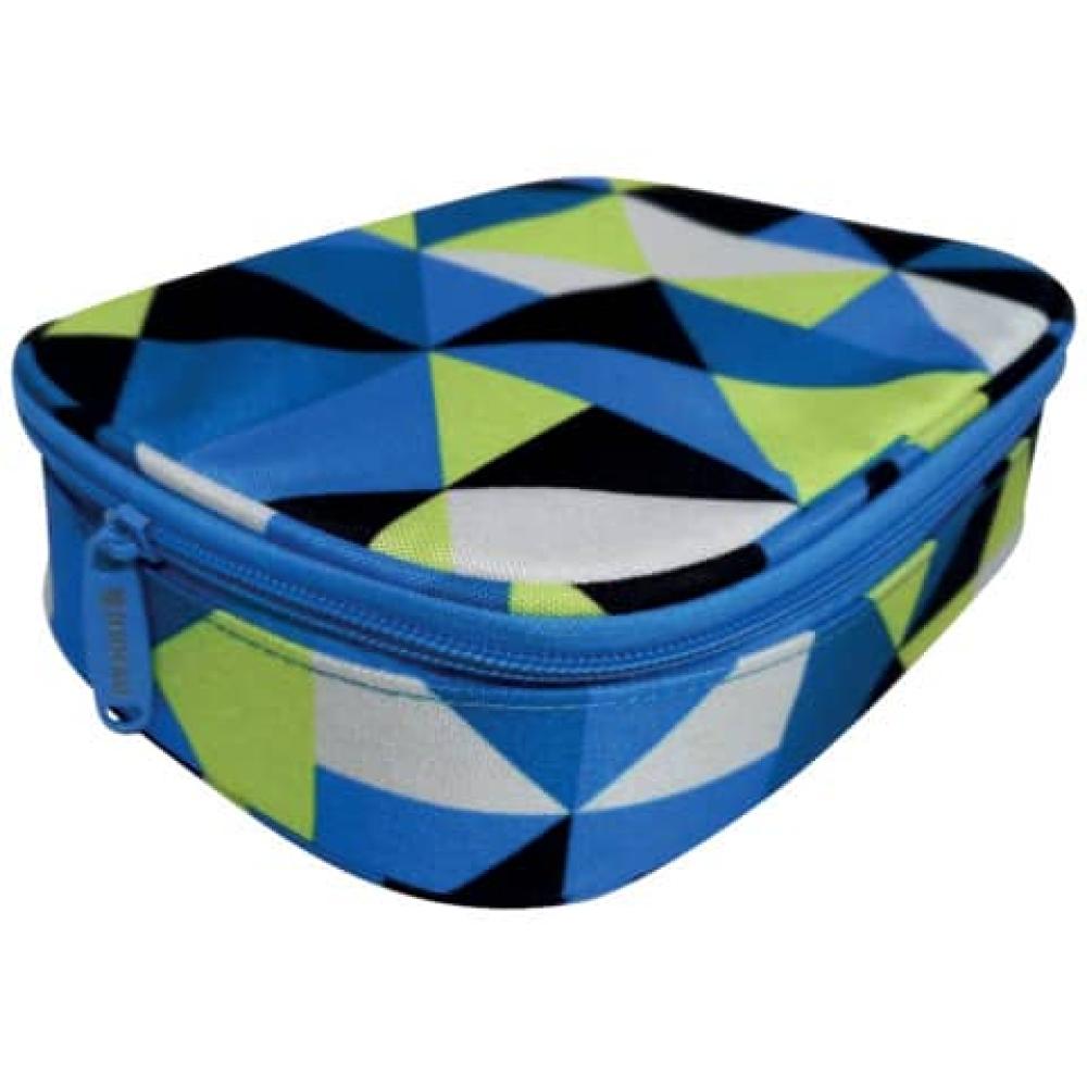 Donau Schlampermäppchen Prisma Blau/gelb, 23,0 X 17,0 Cm 6778100-61 (9004546398394)