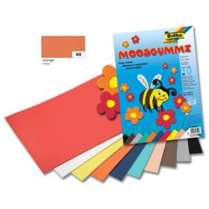 Moosgummi 29x40 cm orange FOLIA 23540 ()