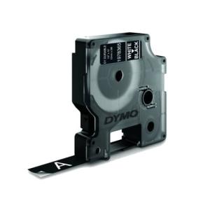 Schriftband D1 Vinylband 12 mmx3 m weiß auf schwarz DYMO 1978365 (3501179783659)