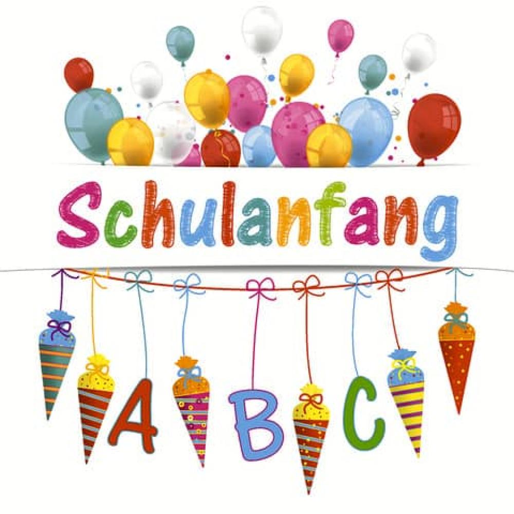 Lunchservietten Schulanfang 33x33 cm 20 Stück PAPER+DESIGN 210220 (4037698249196)