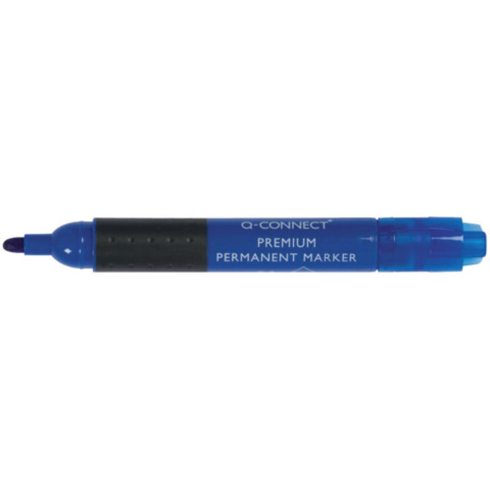 Permanentmarker Premium ca. 3 mm blau Q-CONNECT KF26106 (5705831261068)