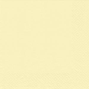 Serviette Zelltuch 25x25 cm uni creme ATELIER 1019-0002 (4014995427595)