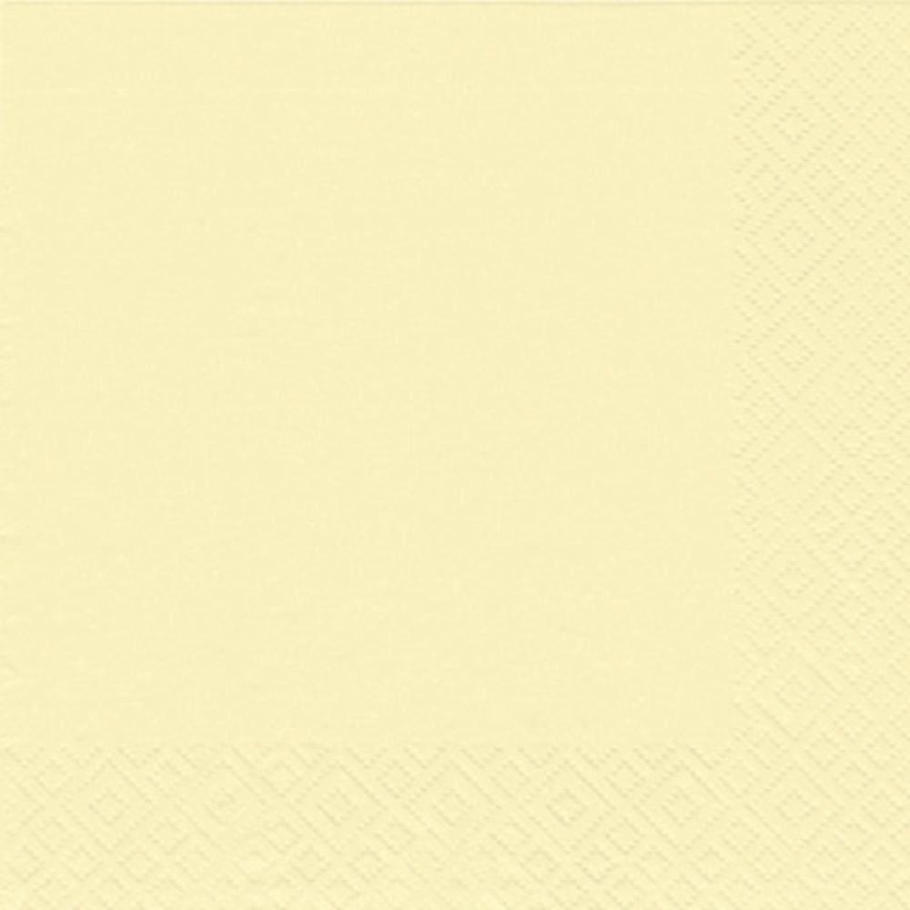 Serviette Zelltuch 25x25 cm uni creme ATELIER 1019-0002 (4014995427595)