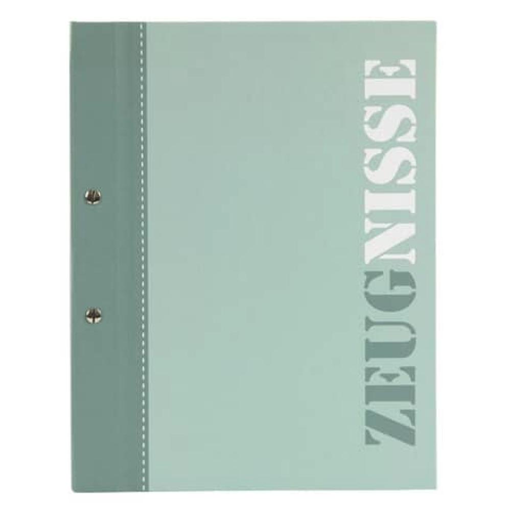 Zeugnismappe A4, 10 Hüllen 2-colored grün GOLDBUCH 36 115 (4009835361153)