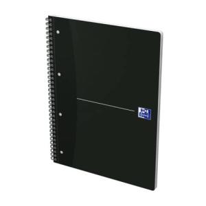 Office Collegeblock A4+ 2 in 1 kariert liniert 70 Blatt schwarz OXFORD 100050231 (4006144958890)